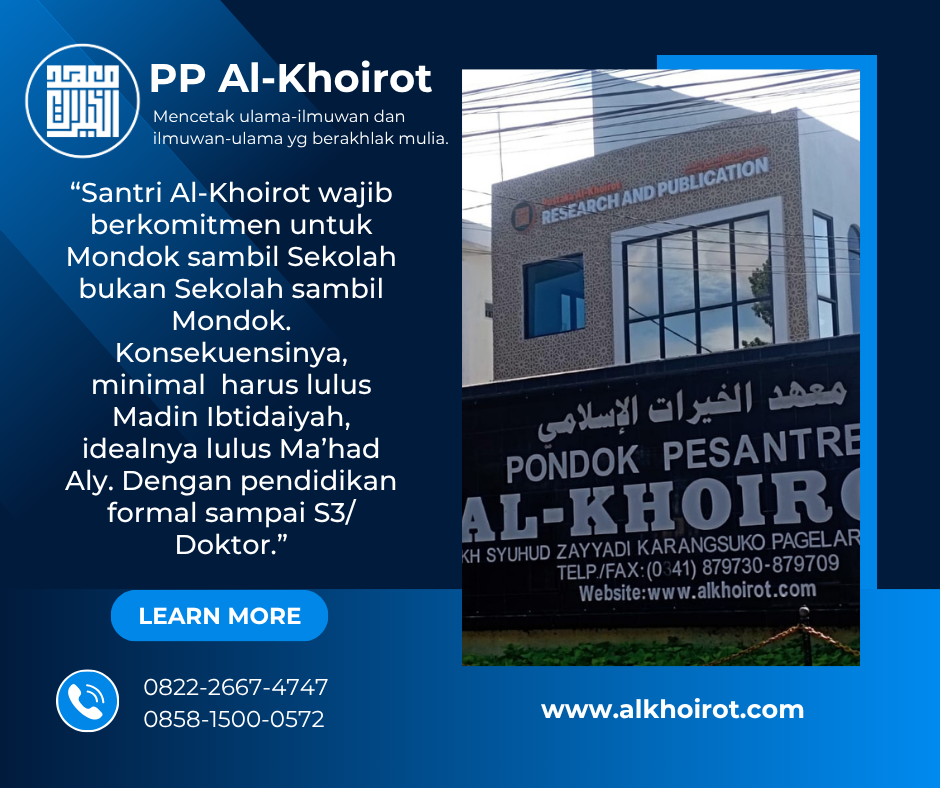 Tujuan Belajar Santri dan Tujuan Pesantren