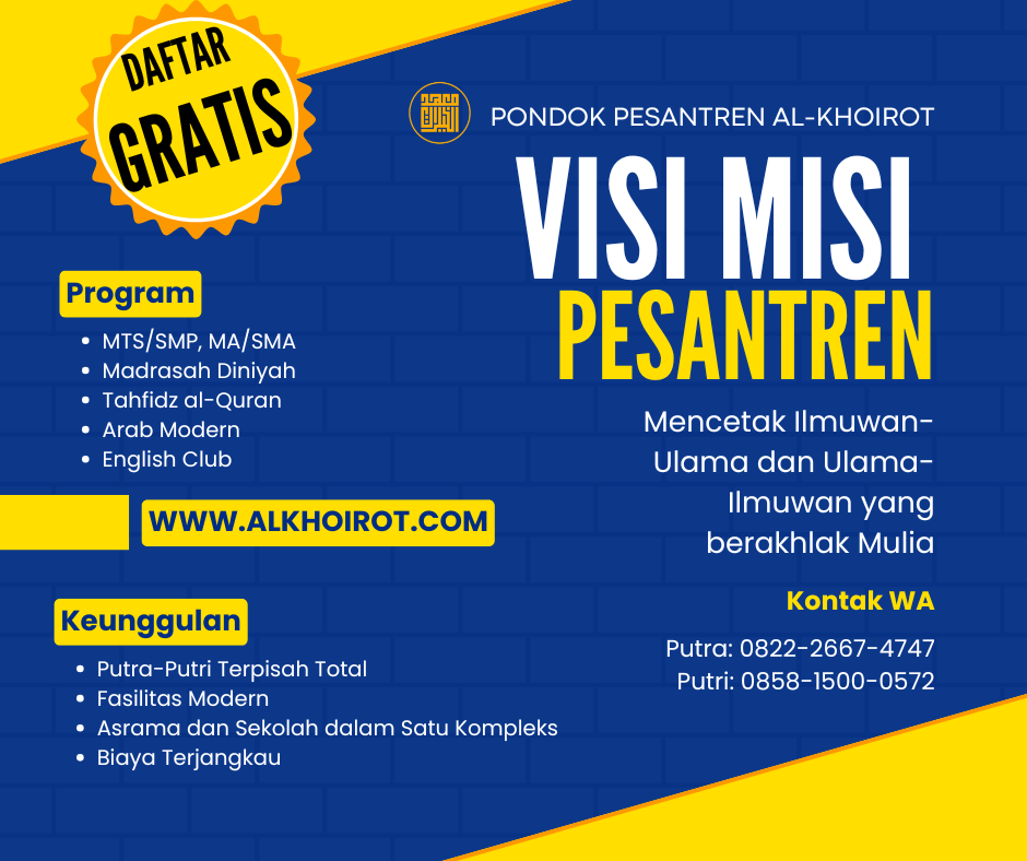 Visi Misi Pesantren Al-Khoirot